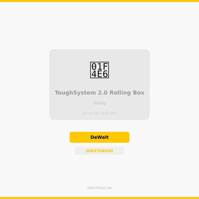 Thùng đế bánh xe DeWalt ToughSystem 2.0 Thùng đế bánh xe DeWalt ToughSystem 2.0
