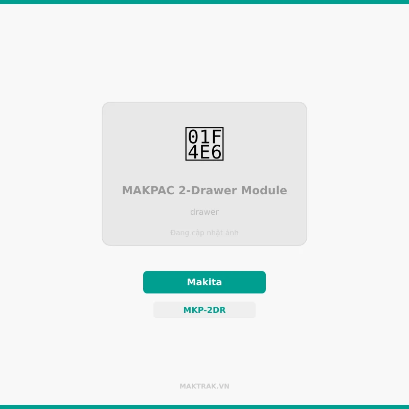 Module chia ngăn phụ kiện điện trong hệ MakTrak MakPac Module chia ngăn phụ kiện điện trong hệ MakTrak MakPac