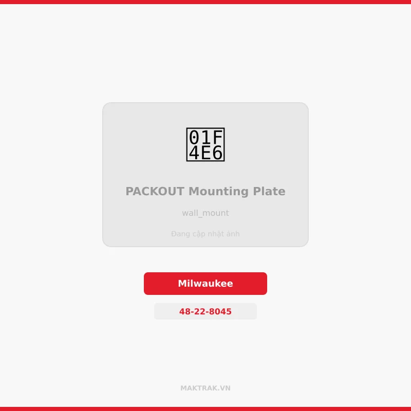 Đế gài Packout 48-22-8045 mounting plate cho xe tải xe bán tải Toyota Hilux Ford Ranger